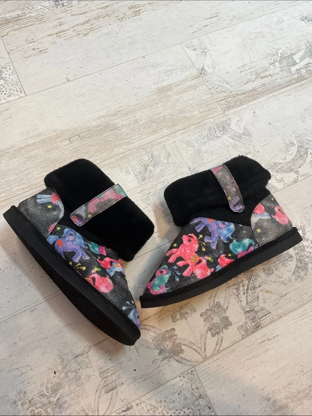 Iron Fist VERY RARE Black My Little Pony Short Fugg Boots Size 10